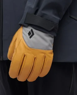 Black Diamond Women Legend Gloves - Beeswax-Steel Gray