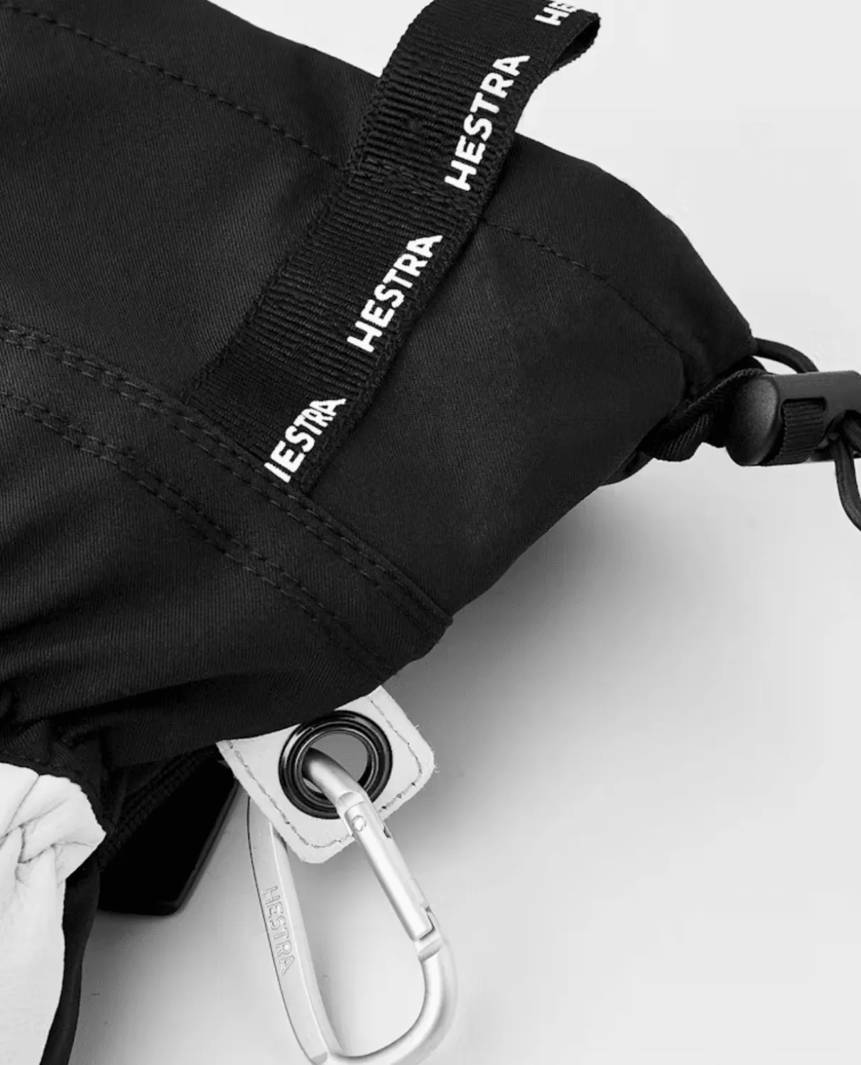 HESTRA Army Leather Extreme Mitt - Black/Offwhite