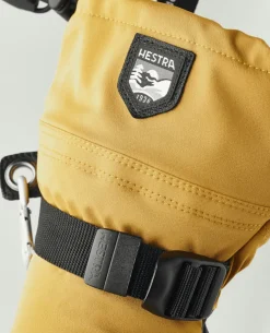 HESTRA Army Leather Extreme Mitt - Mustard/Black