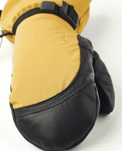 HESTRA Army Leather Extreme Mitt - Mustard/Black