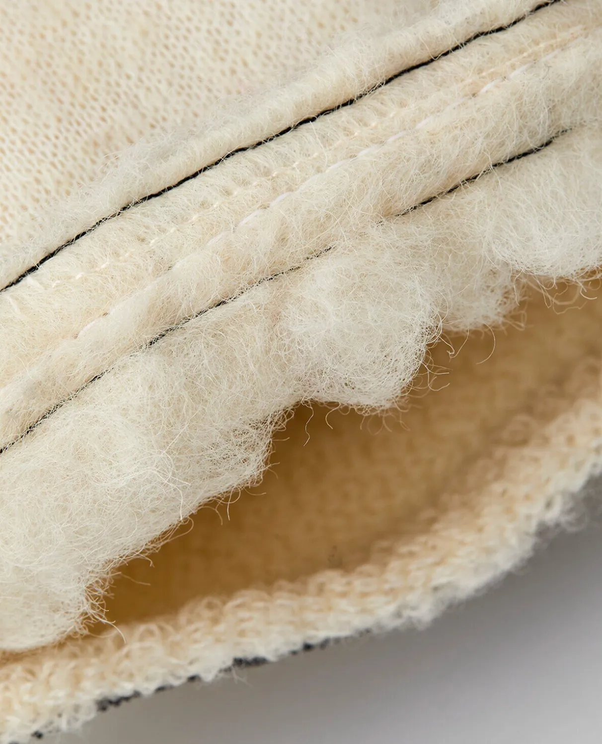 HESTRA Heli Ski Wool Liner Mitt - Offwhite