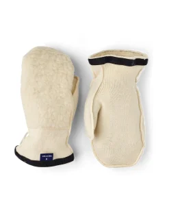 HESTRA Heli Ski Wool Liner Mitt - Offwhite
