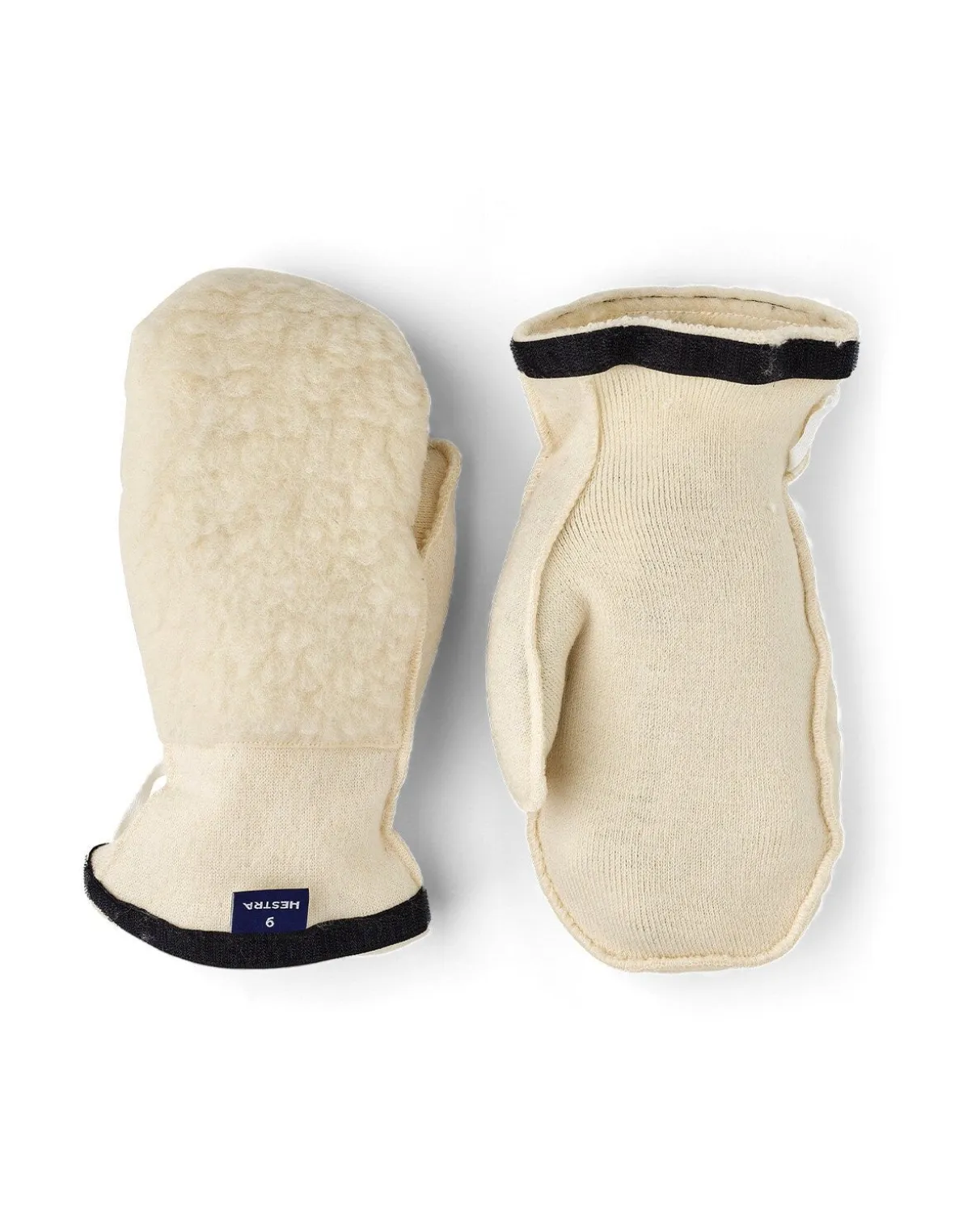 HESTRA Heli Ski Wool Liner Mitt - Offwhite