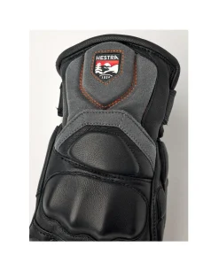 HESTRA Impact Racing Junior 5 Finger - Black/Flame red