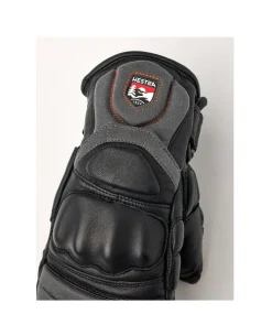 Hestra Junior Impact Racing Mitt - Black Flame Red