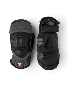 Hestra Junior Impact Racing Mitt - Black Flame Red