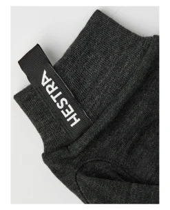 Hestra Merino Wool Liner Active 5 Finger - Charcoal
