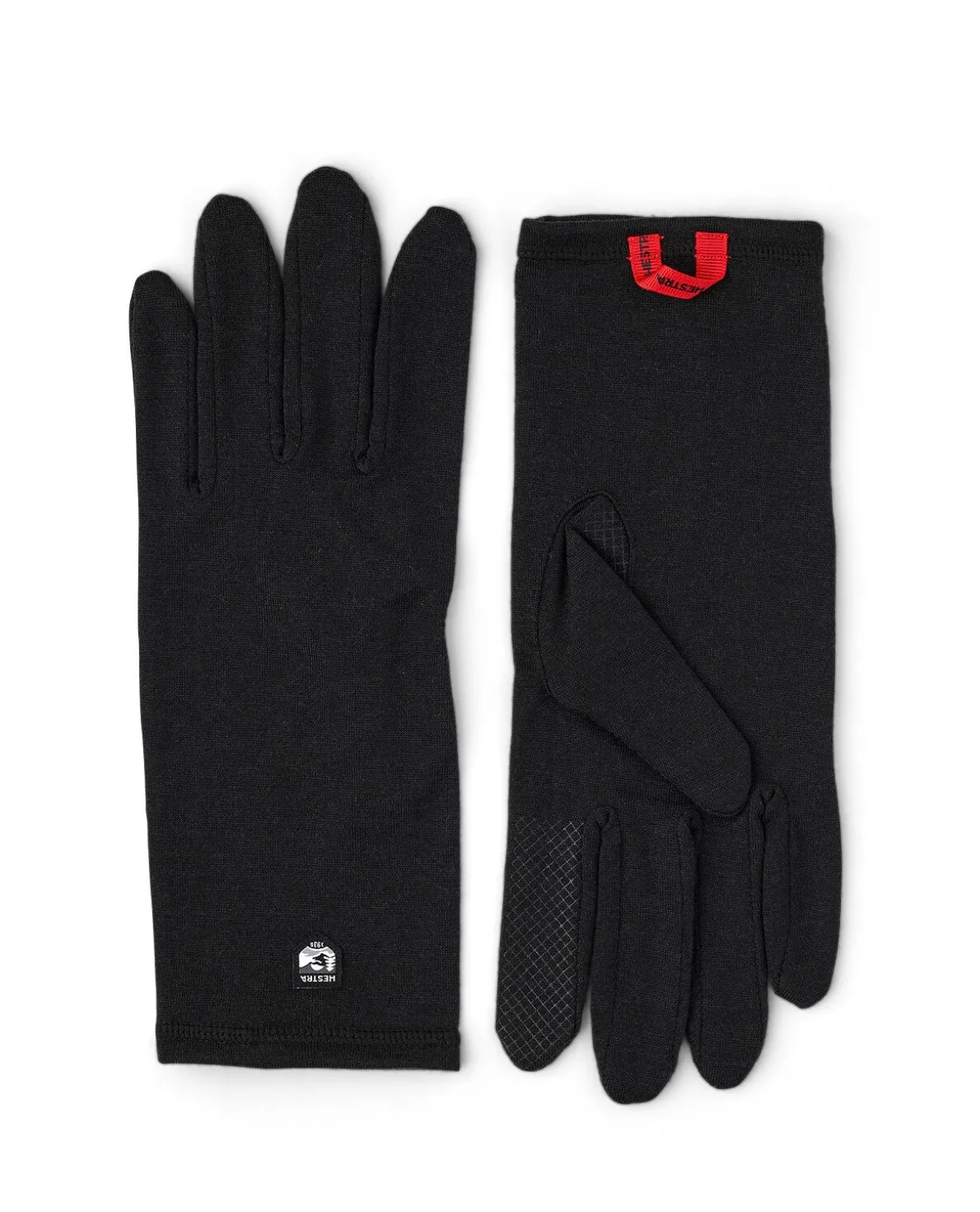 Hestra Merino Wool Liner Long 5 Finger - Black