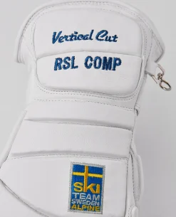 Hestra RSL Comp Vertical Cut d3O Impact 5 Finger - White Yellow