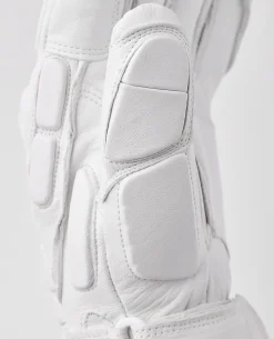 Hestra RSL Comp Vertical Cut d3O Impact 5 Finger - White Yellow