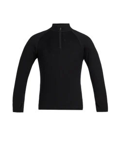 Icebreaker Junior Merino 260 Tech LS Half Zip - Black