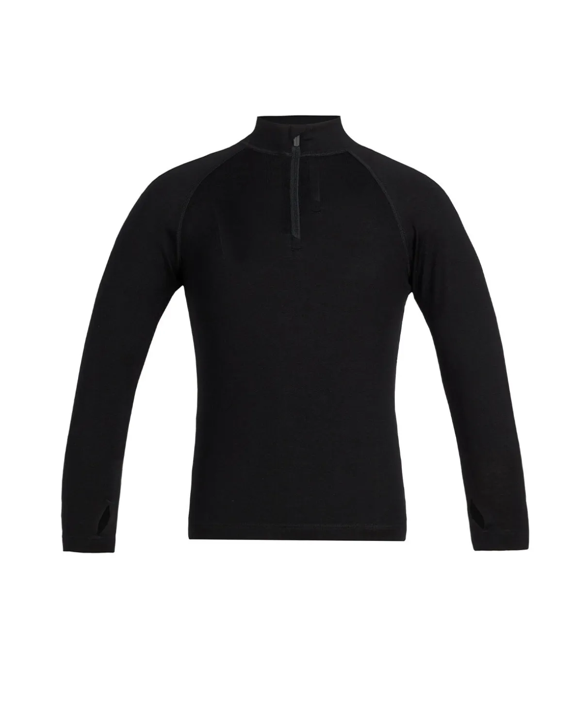 Icebreaker Junior Merino 260 Tech LS Half Zip - Black