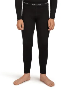 Icebreaker Kids’ Merino 200 Oasis Leggings - Black