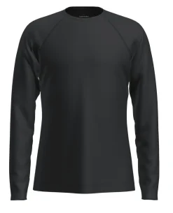 Icebreaker Kids’ Merino 200 Oasis Long Sleeve Crewe - Black