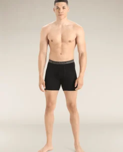 Icebreaker Men Merino 150 Anatomica Long Boxers - Black