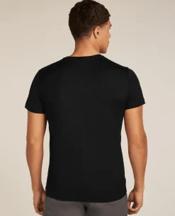 Icebreaker Men Merino 150 Tech Lite SS T Skiing Yeti - Black