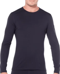 Icebreaker Men 200 Oasis Long Sleeve Crewe - Black