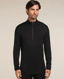 Icebreaker Men 260 Tech Long Sleeve Half Zip - Black