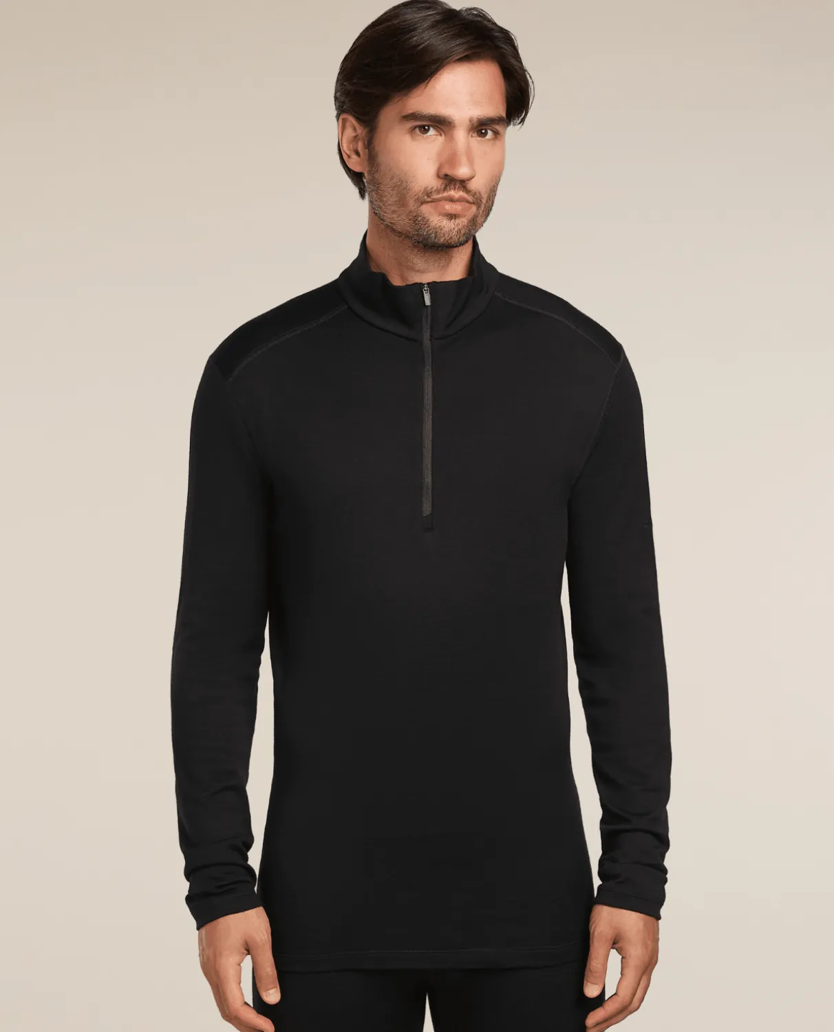 Icebreaker Men 260 Tech Long Sleeve Half Zip - Black