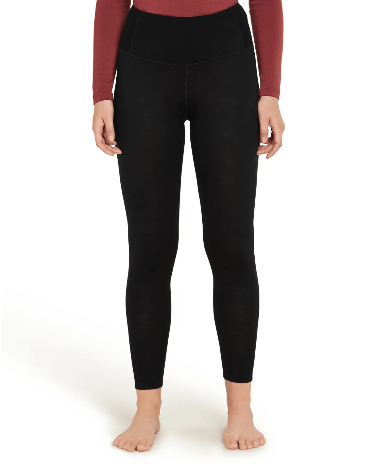 Icebreaker Women Merino 260 Tech High Rise Leggings - Black