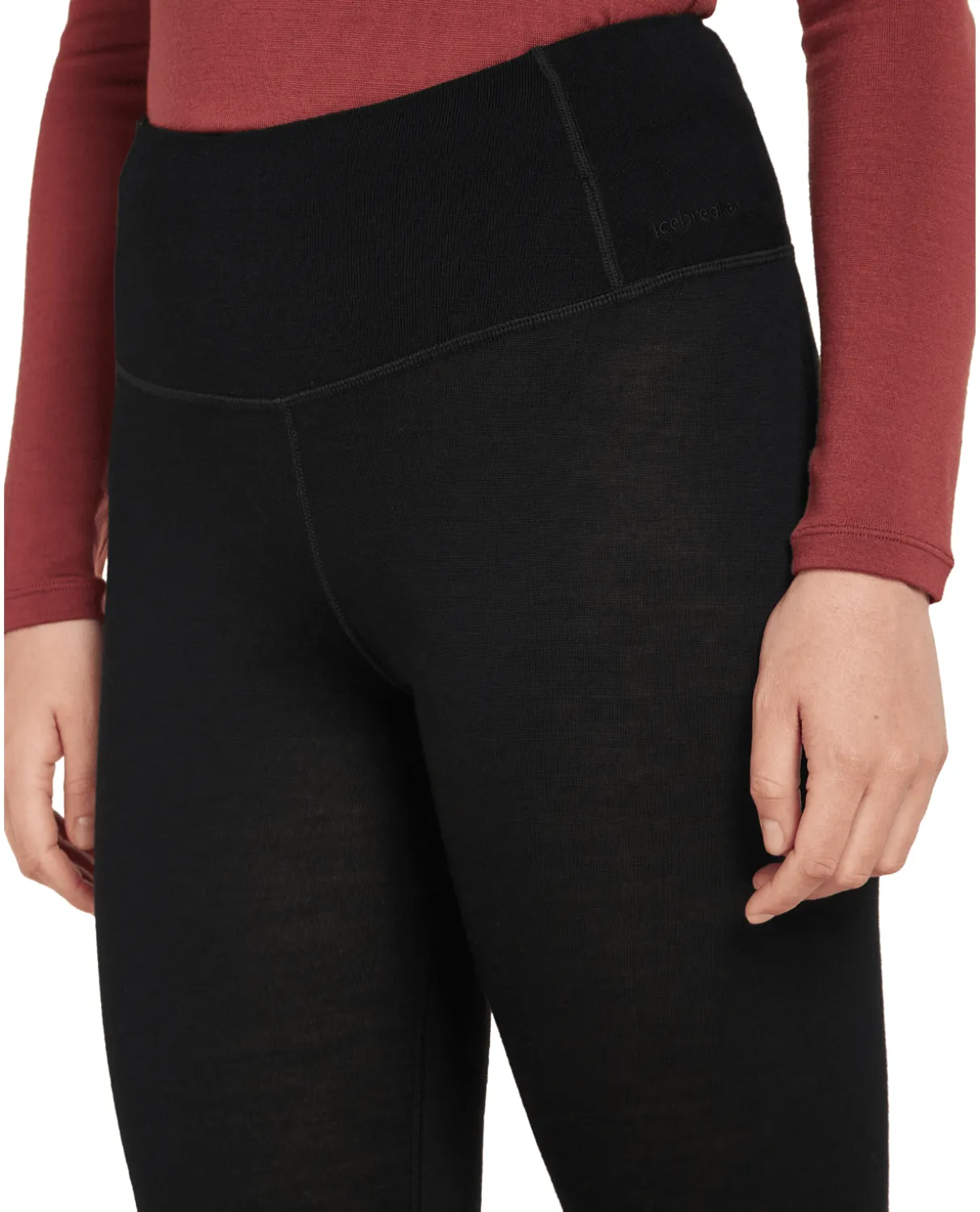 Icebreaker Women Merino 260 Tech High Rise Leggings - Black