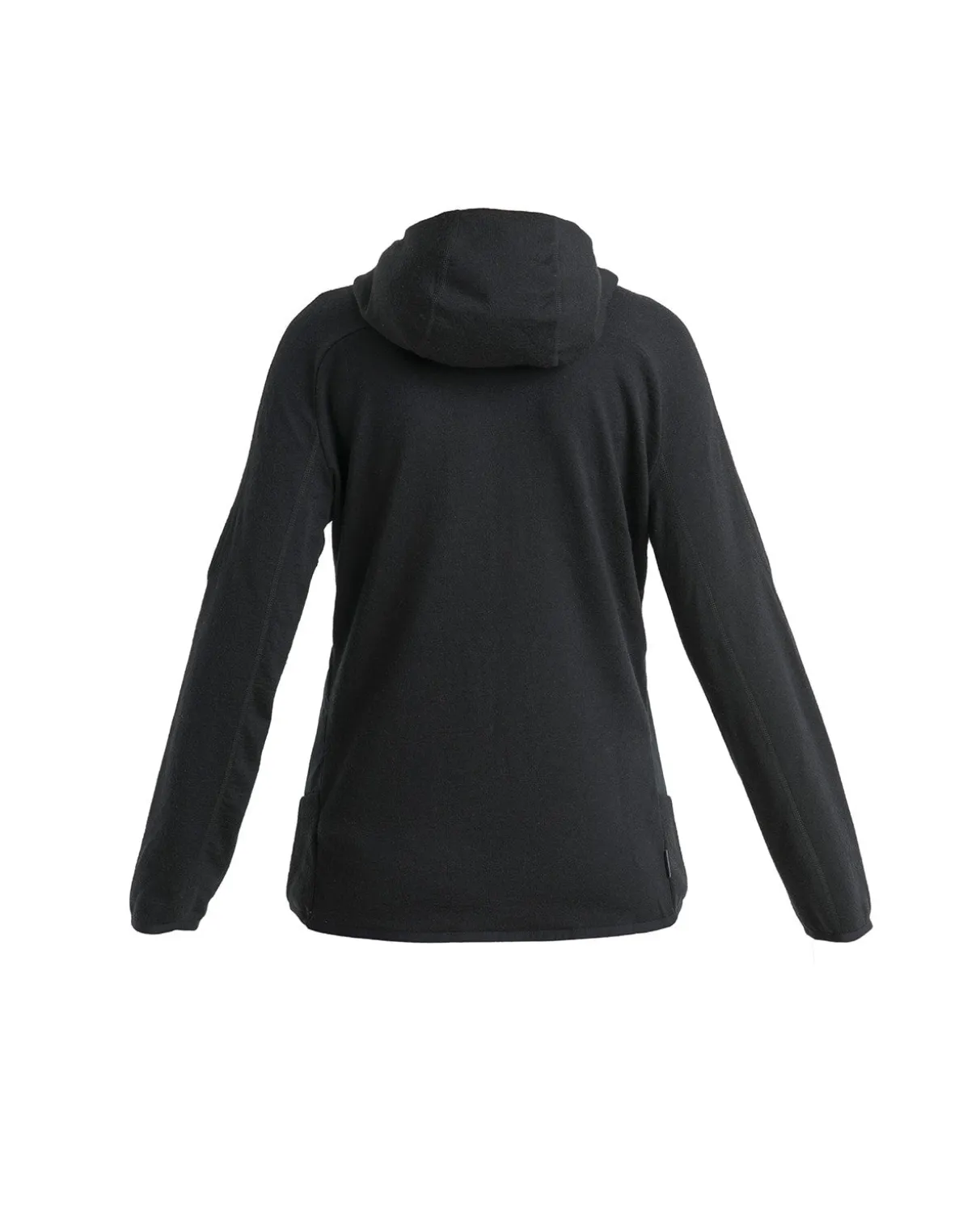 Icebreaker Women Mer Quantum Hybrid LS Zip Hoodie - Black