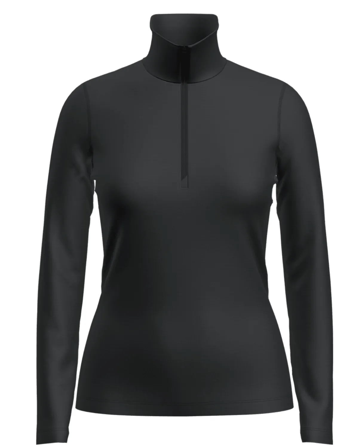 Icebreaker Women 200 Oasis Long Sleeve Half Zip - Black