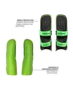 Komperdell Shinguard Kids World Cup - Black Lime