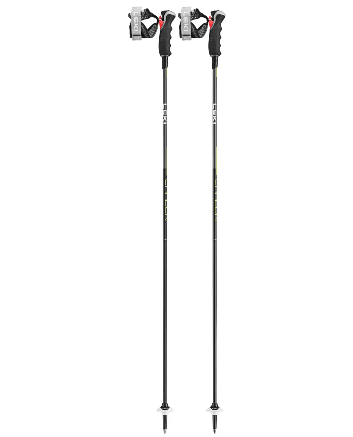 Leki Carbon 12 3D - Black / Dark Anthracite / Neon Yellow