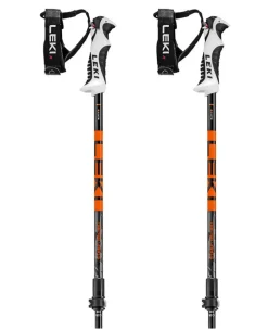 Leki Drifter Vario S - Black / Dark Anthracite / Neon Orange