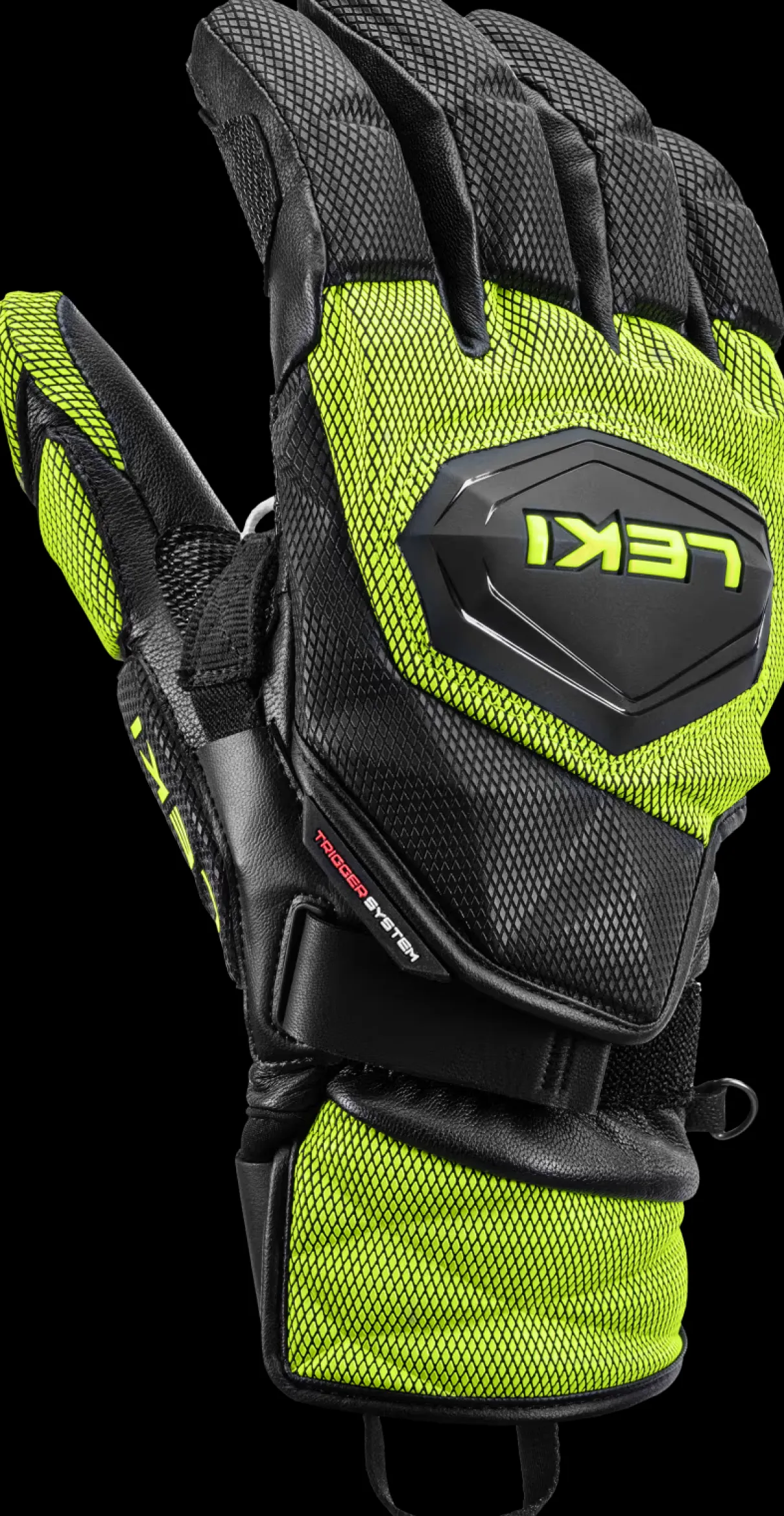 Leki WCR Venom GS 3D - Black / Ice Lemon