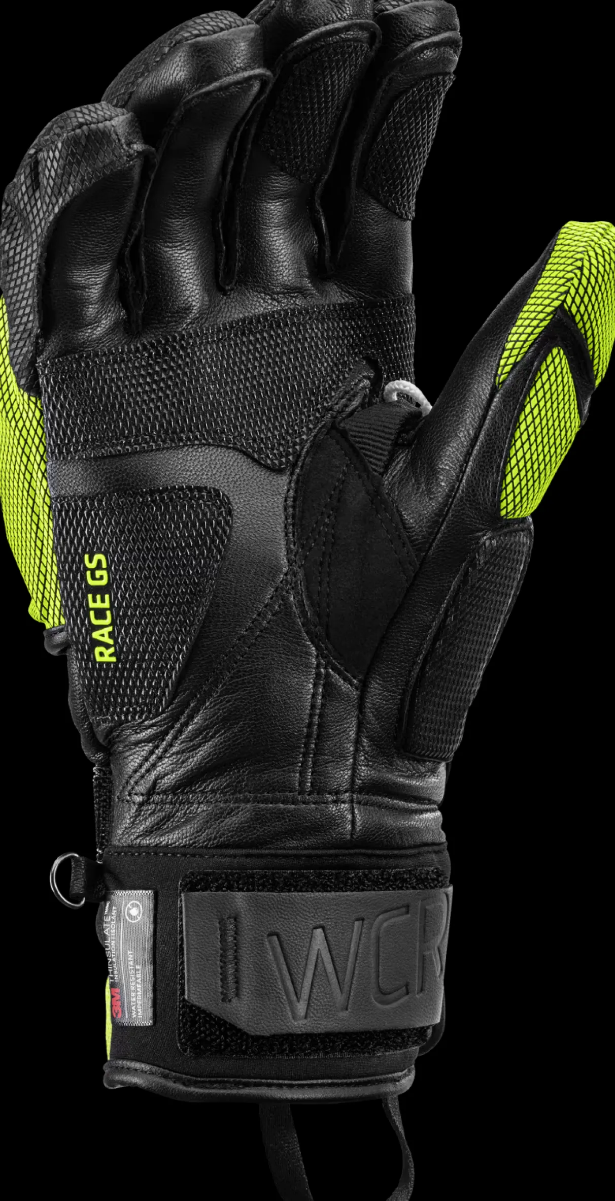 Leki WCR Venom GS 3D - Black / Ice Lemon