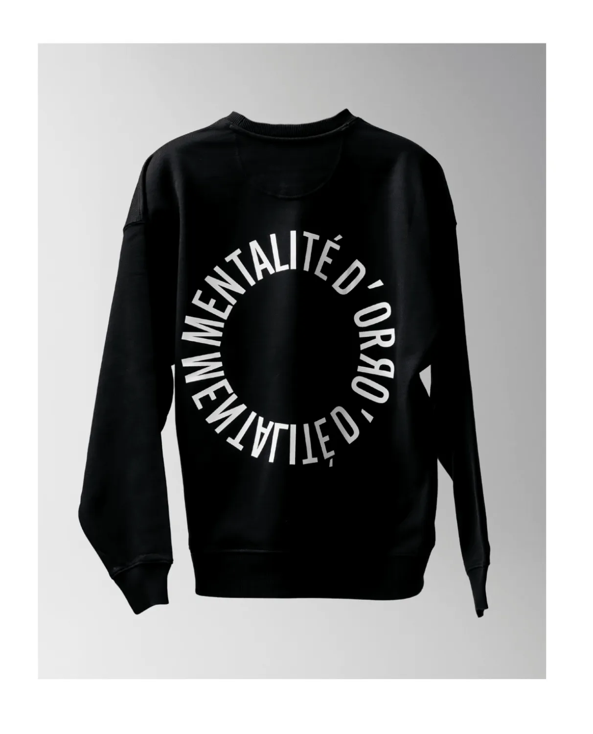 Mentalité d´Or Circle Crewneck - Black