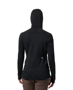 Mountain Hardwear W Polartec® Power Grid Full Zip Hoody - Black