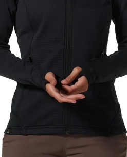 Mountain Hardwear W Polartec® Power Grid Full Zip Hoody - Black