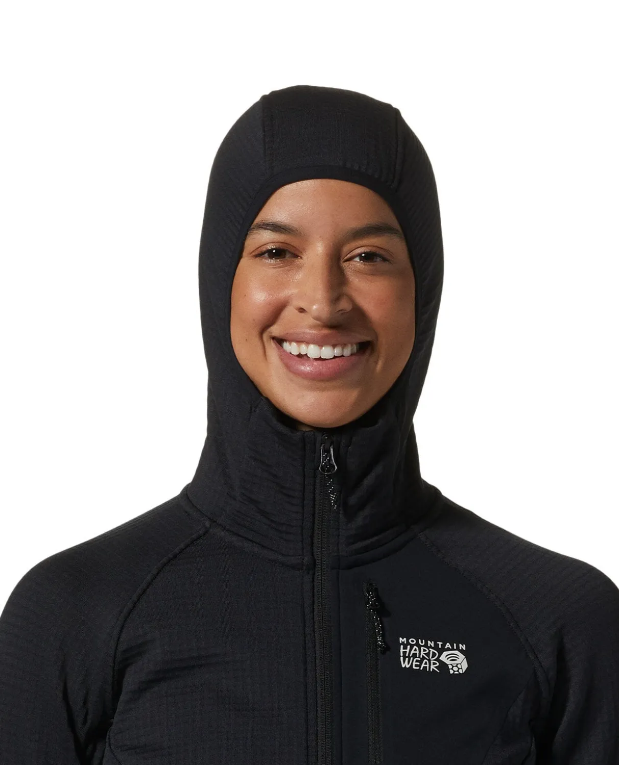 Mountain Hardwear W Polartec® Power Grid Full Zip Hoody - Black