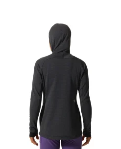 Mountain Hardwear W Polartec® Power Grid Full Zip Hoody - Blue Slate Heat