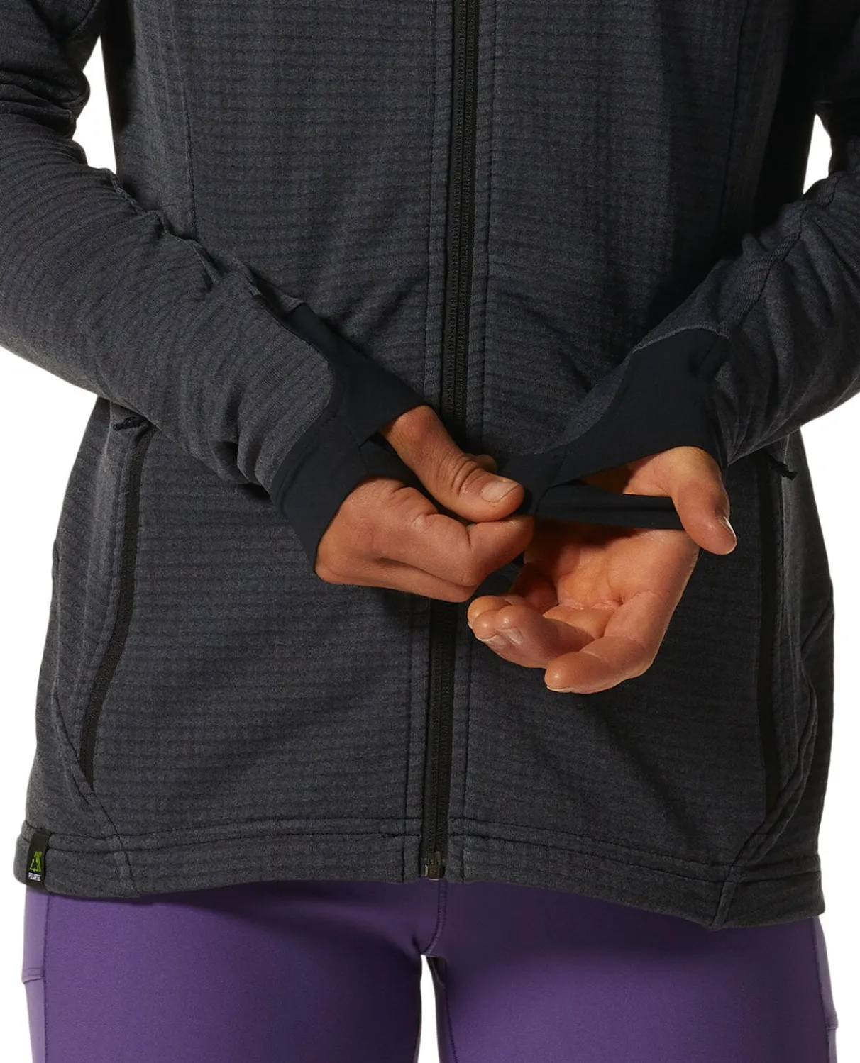 Mountain Hardwear W Polartec® Power Grid Full Zip Hoody - Blue Slate Heat