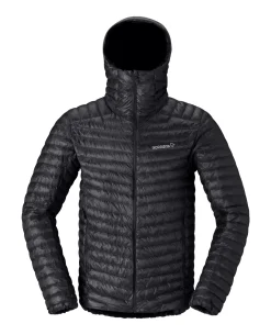 Norröna Men trollveggen down800 super light Hood - Caviar Black