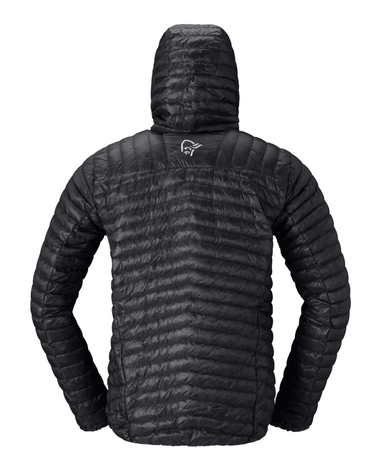 Norröna Men trollveggen down800 super light Hood - Caviar Black