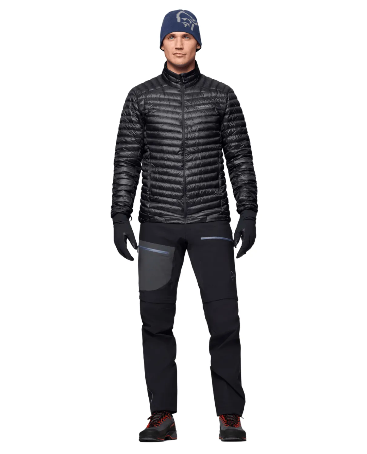Norröna Men trollveggen down800 super light Jacket - Caviar Black