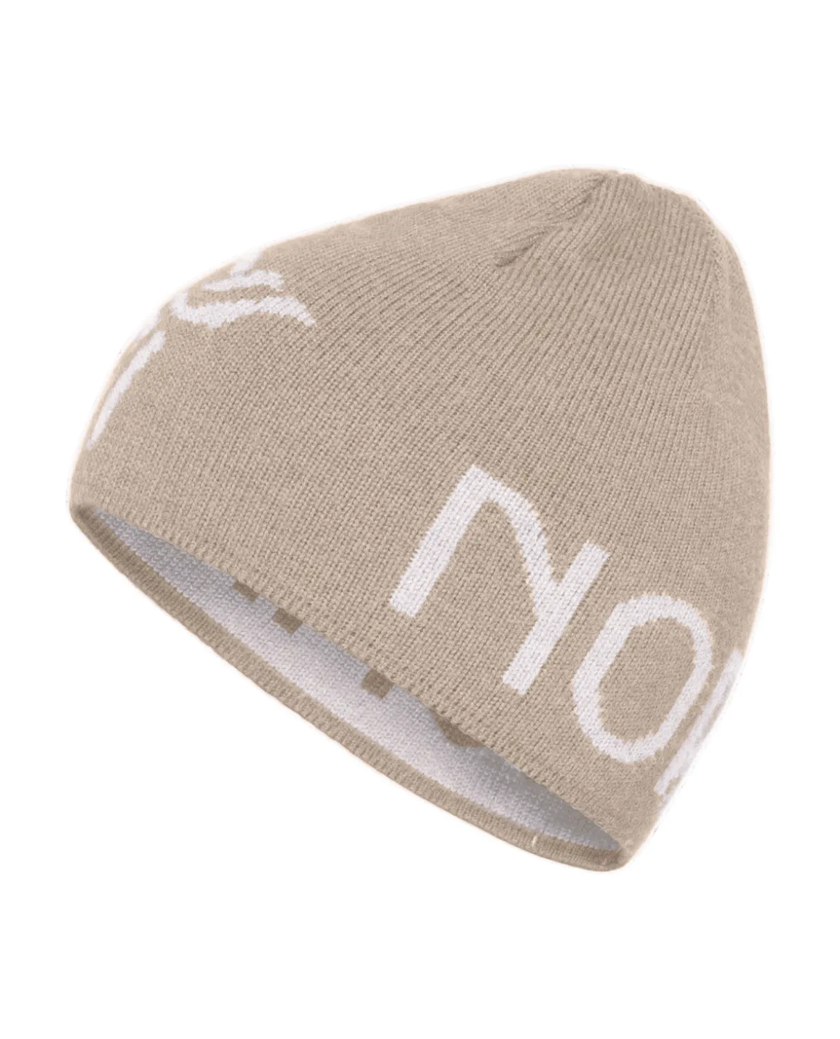 Norröna Unisex /29 mid merinoUll logo Beanie - Pure Cashmere