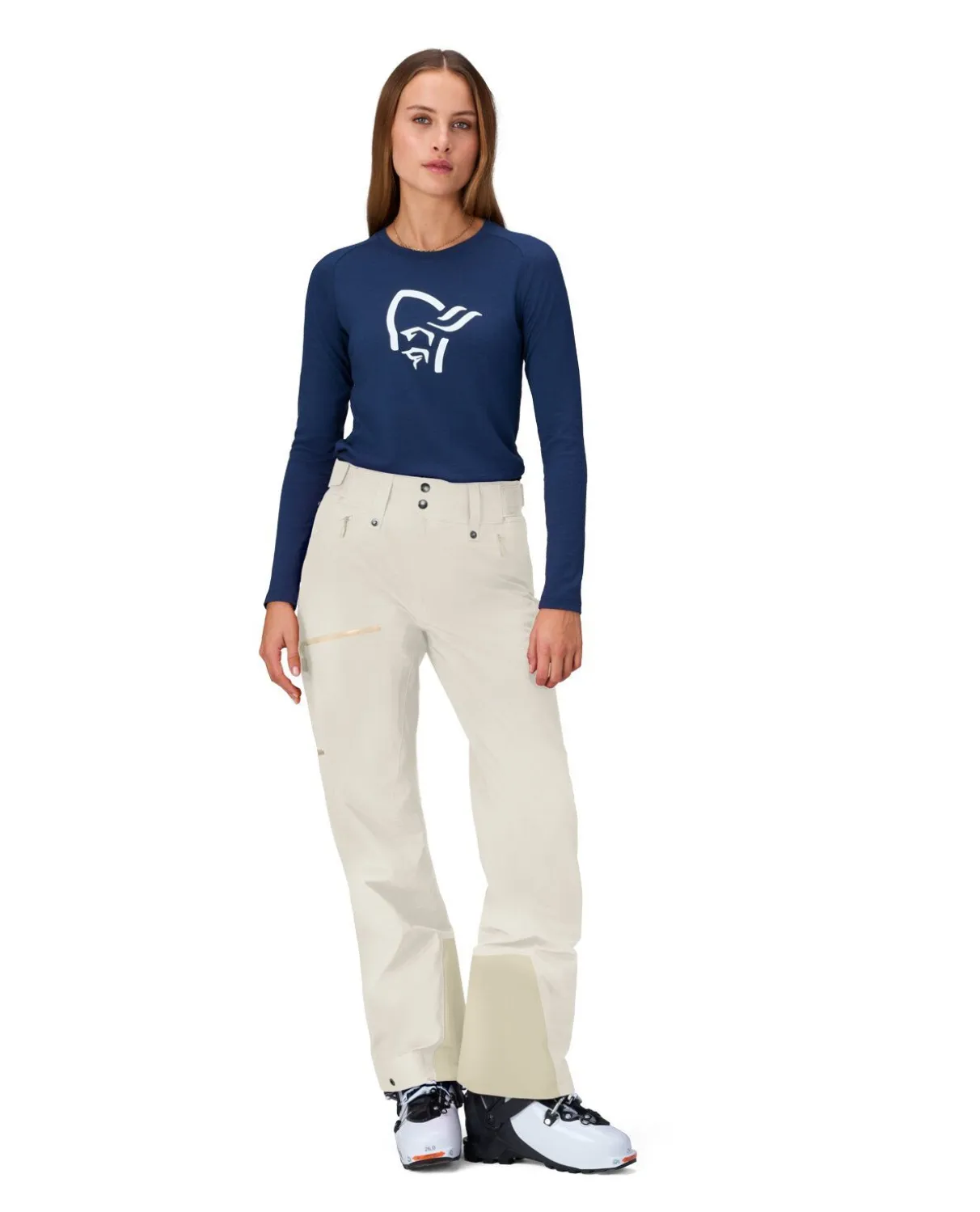 Norröna Women Lofoten Gore-Tex Pants - Oatmeal