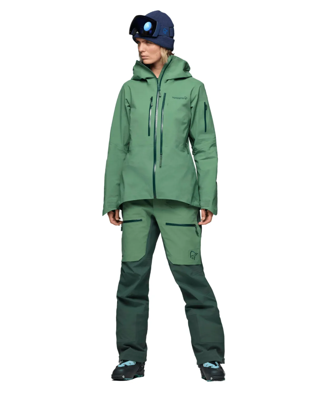 Norröna Women lofoten Gore-Tex Pro Pants - Dark Ivy