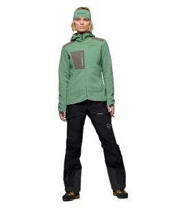 Norröna Women trollveggen warm3 Zip Hood - Dark Ivy
