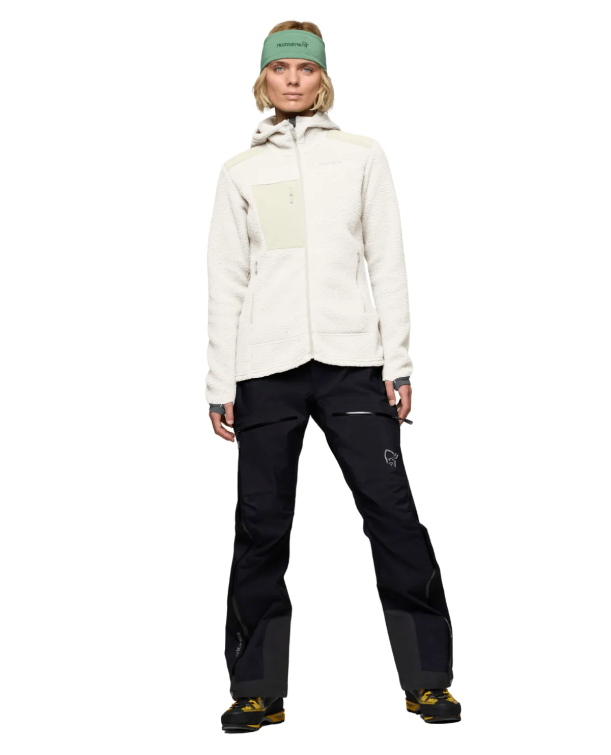 Norröna Women trollveggen warm3 Zip Hood - Whisper White