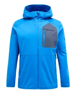 Peak Performance Men Utility Light Zip Hood - Azure Ascent / Mountain Mist