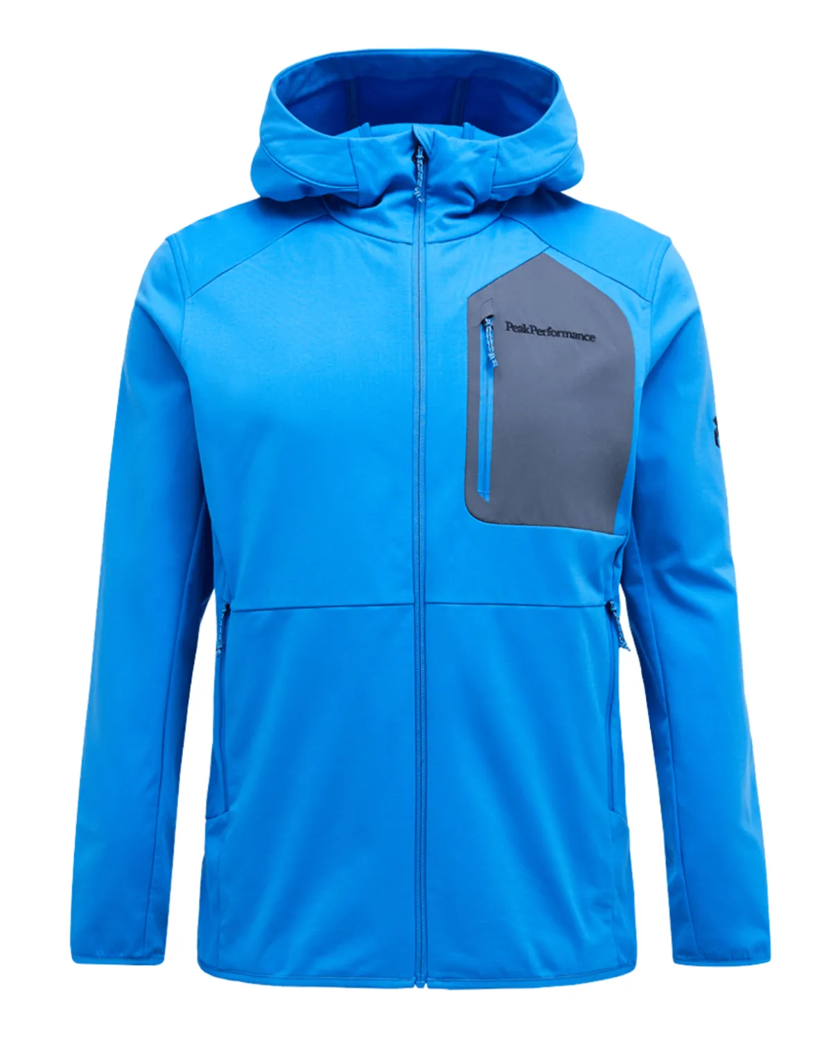 Peak Performance Men Utility Light Zip Hood - Azure Ascent / Mountain Mist
