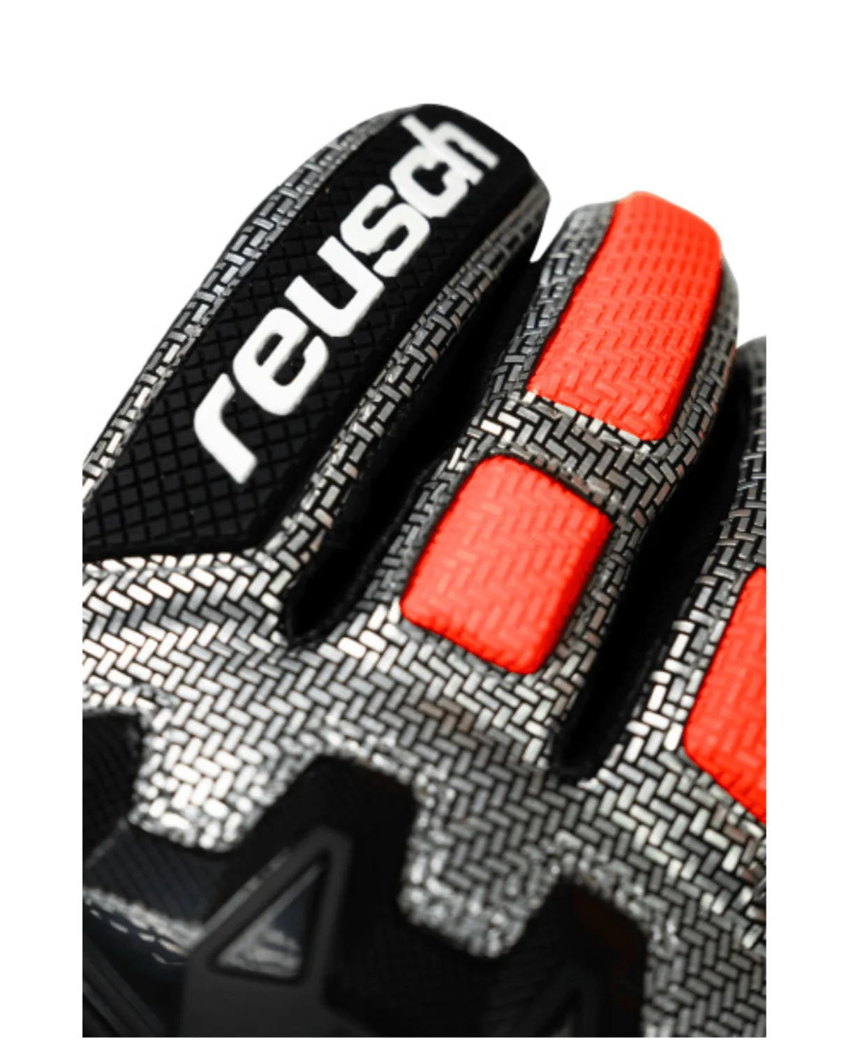 Reusch Worldcup Warrior GS - Black/Silver/Fluo Red