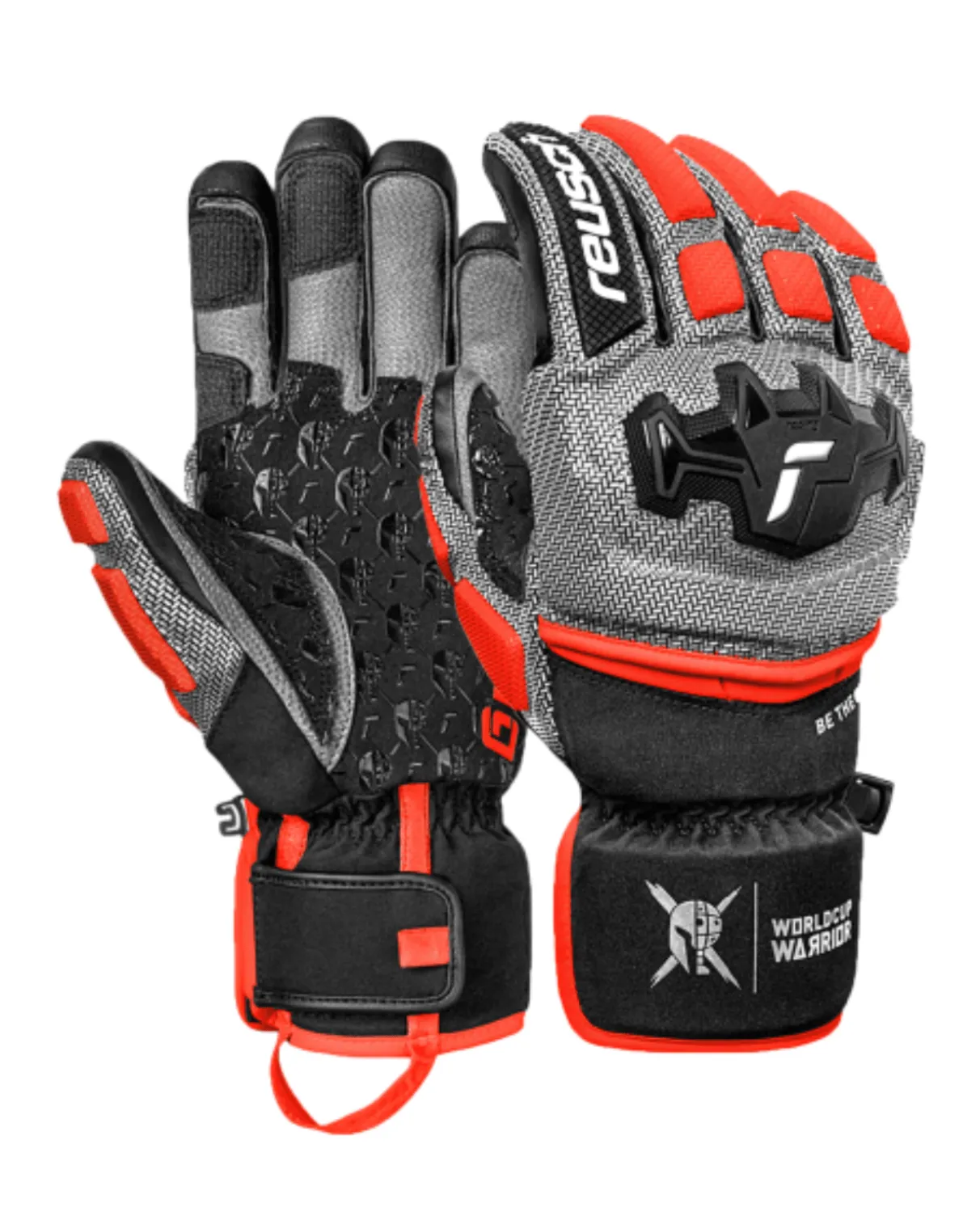 Reusch Worldcup Warrior GS - Black/Silver/Fluo Red